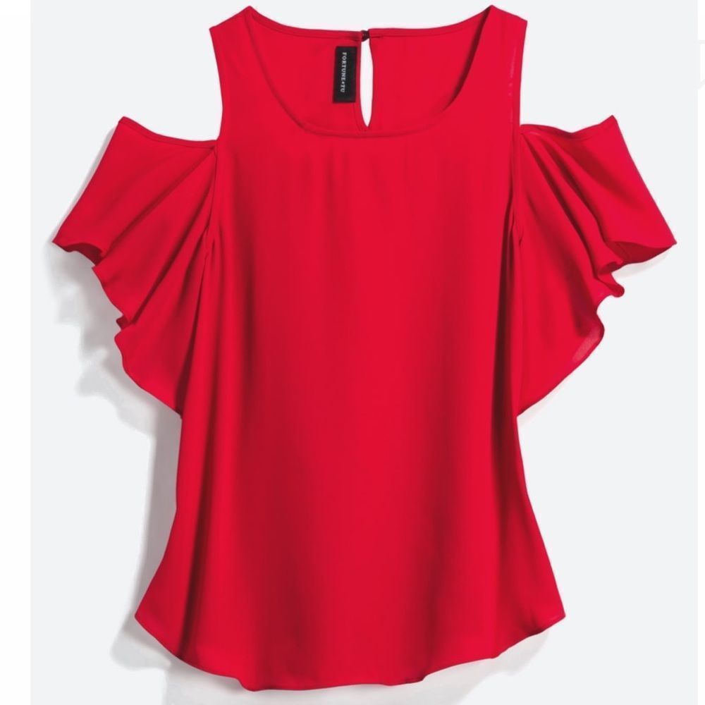 Anwe‎ Cold Shoulder Blouse